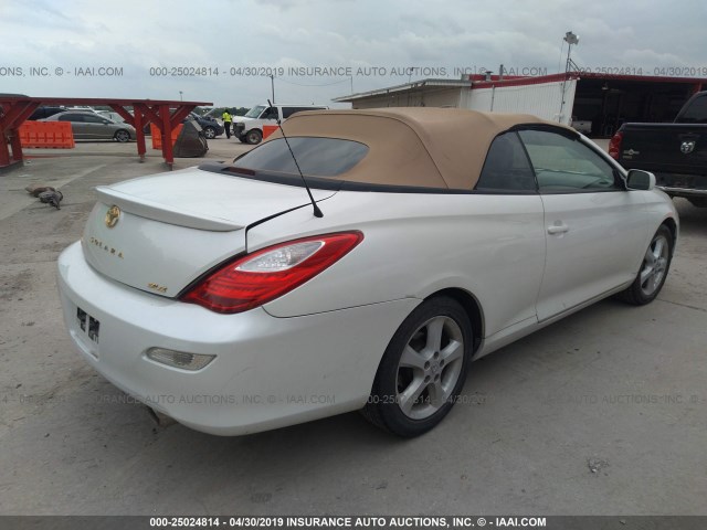 4T1FA38P67U117980 - 2007 TOYOTA CAMRY SOLARA SE/SLE თეთრი ფოტო 4