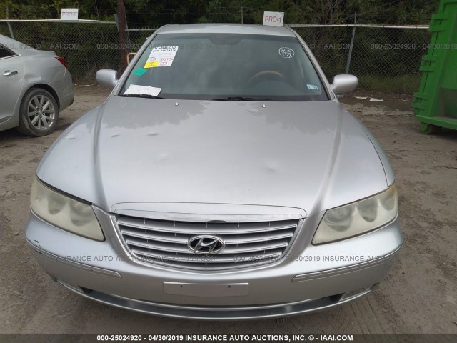 KMHFC46F07A179046 - 2007 HYUNDAI AZERA SE/LIMITED SILVER photo 6