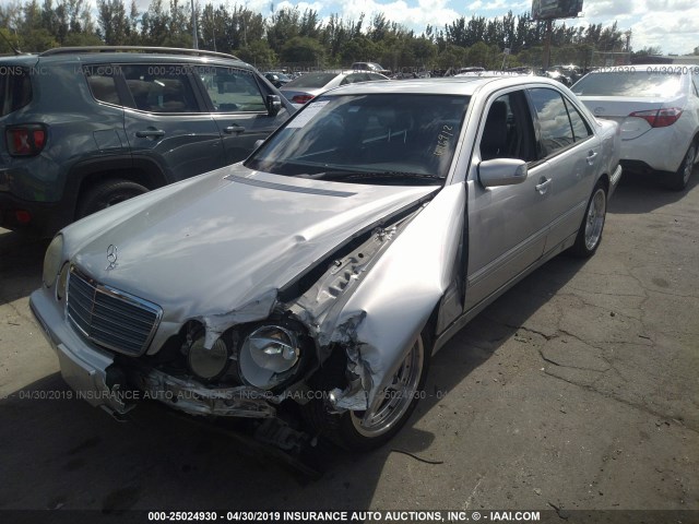 WDBJF65JX2B416912 - 2002 MERCEDES-BENZ E 320 SILVER photo 2