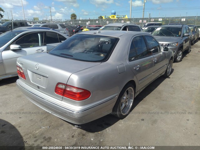 WDBJF65JX2B416912 - 2002 MERCEDES-BENZ E 320 SILVER photo 4