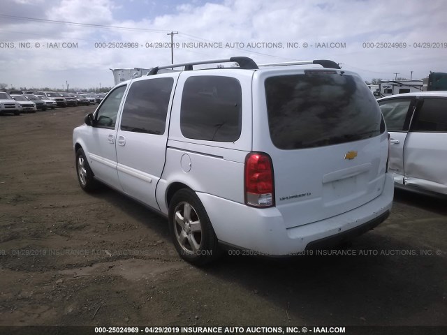 1GNDV33148D100395 - 2008 CHEVROLET UPLANDER LT WHITE photo 3