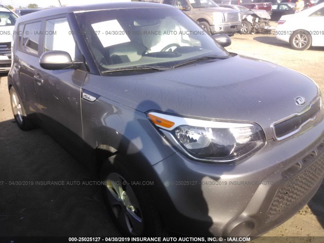 KNDJN2A27G7358893 - 2016 KIA SOUL GRAY photo 1