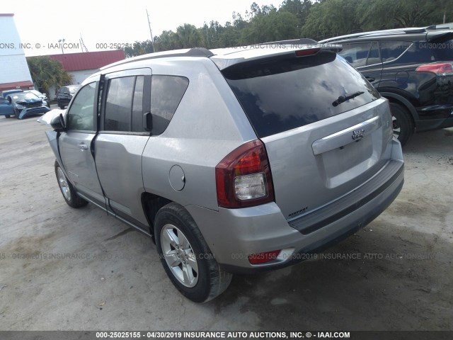 1C4NJCBAXFD198081 - 2015 JEEP COMPASS SPORT GRAY photo 3