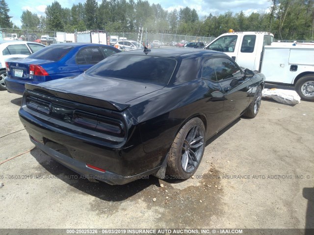 2C3CDZATXFH869342 - 2015 DODGE CHALLENGER SXT BLACK photo 4