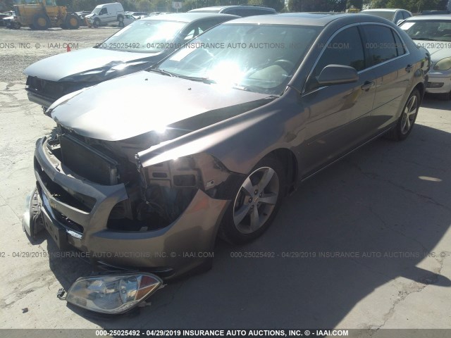 1G1ZC5E18BF218662 - 2011 CHEVROLET MALIBU 1LT 棕色 照片 2