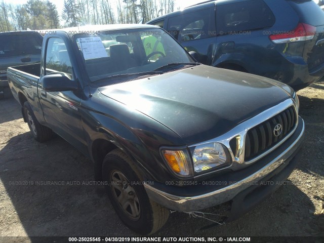 5TENL42N44Z356499 - 2004 TOYOTA TACOMA GREEN photo 1