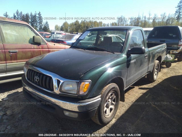 5TENL42N44Z356499 - 2004 TOYOTA TACOMA GREEN photo 2