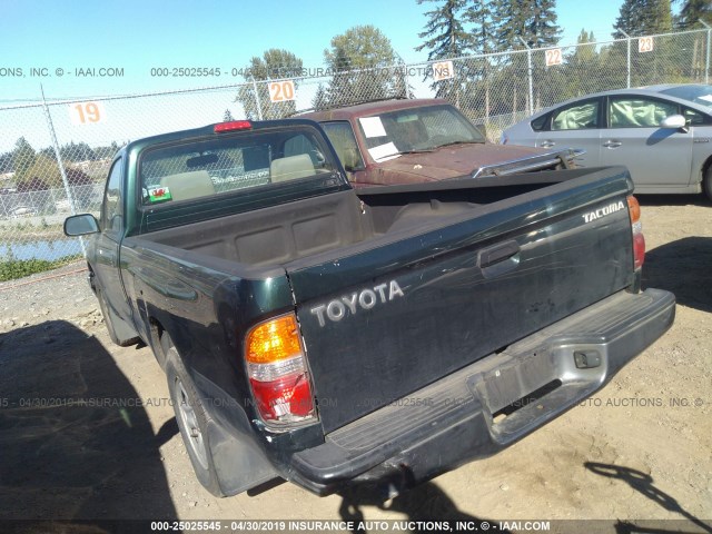 5TENL42N44Z356499 - 2004 TOYOTA TACOMA GREEN photo 3