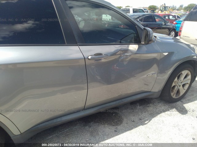 5UXFG43549L222104 - 2009 BMW X6 XDRIVE35I Boz foto 6