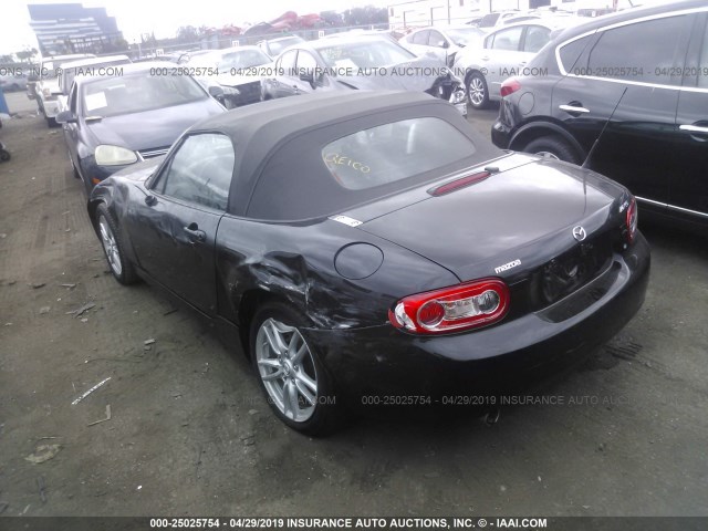 JM1NC2EF1A0206158 - 2010 MAZDA MX-5 MIATA BLACK photo 3