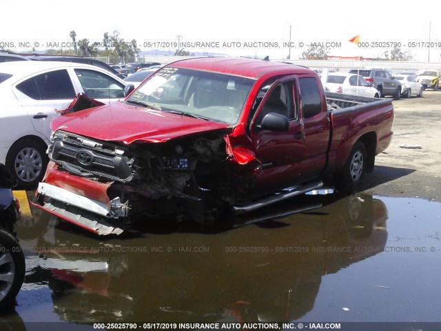 5TFTX4CN8FX058171 - 2015 TOYOTA TACOMA ACCESS CAB RED photo 2