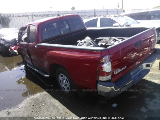 5TFTX4CN8FX058171 - 2015 TOYOTA TACOMA ACCESS CAB RED photo 3