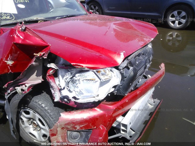 5TFTX4CN8FX058171 - 2015 TOYOTA TACOMA ACCESS CAB წითელი ფოტო 6