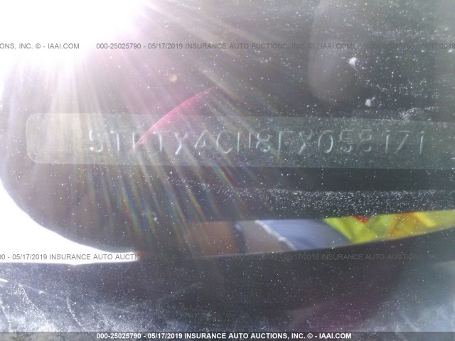 5TFTX4CN8FX058171 - 2015 TOYOTA TACOMA ACCESS CAB წითელი ფოტო 9