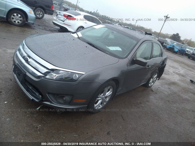 3FAHP0HA9CR430714 - 2012 FORD FUSION SE ნაცრისფერი ფოტო 2