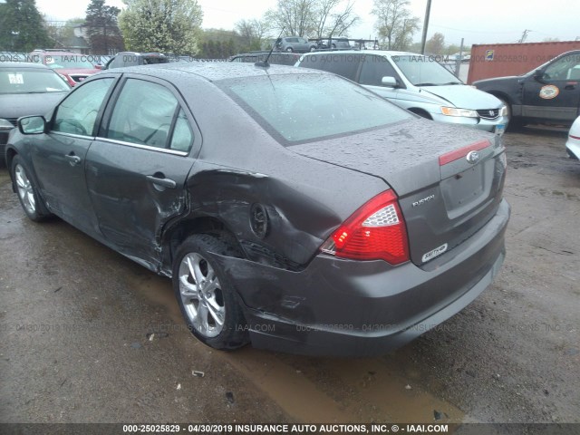 3FAHP0HA9CR430714 - 2012 FORD FUSION SE ნაცრისფერი ფოტო 6