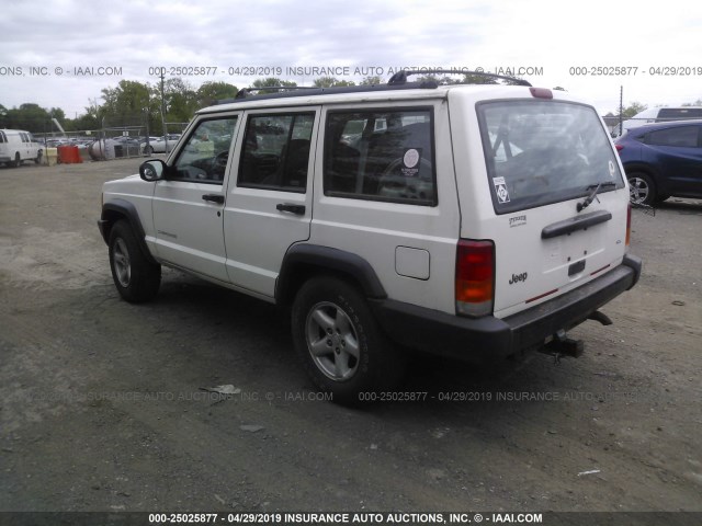 1J4FT28S7VL538360 - 1997 JEEP CHEROKEE SE WHITE photo 3