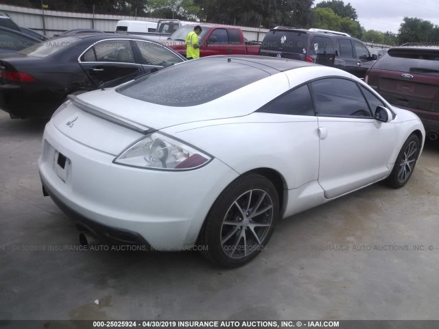 4A31K5DF3CE004915 - 2012 MITSUBISHI ECLIPSE GS SPORT WHITE photo 3