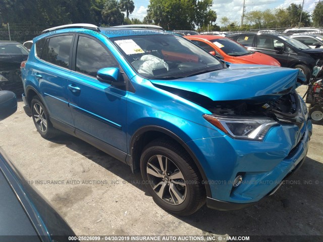 JTMWFREV8JD115814 - 2018 TOYOTA RAV4 ADVENTURE/XLE 蓝色 照片 1