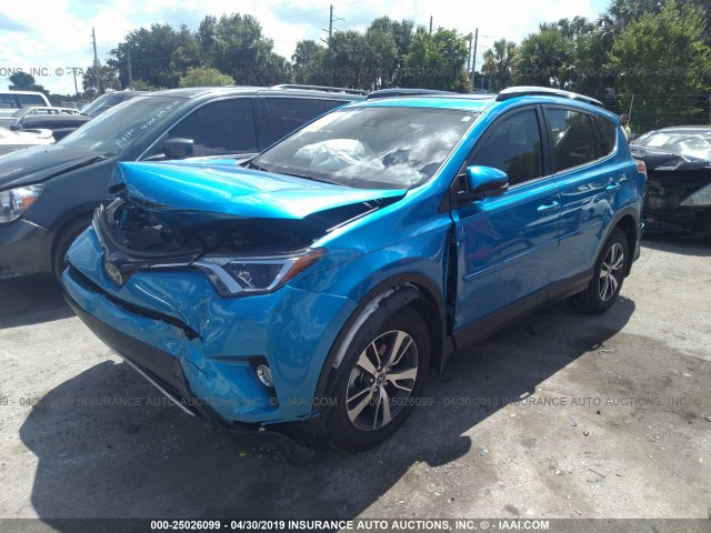 JTMWFREV8JD115814 - 2018 TOYOTA RAV4 ADVENTURE/XLE 蓝色 照片 2