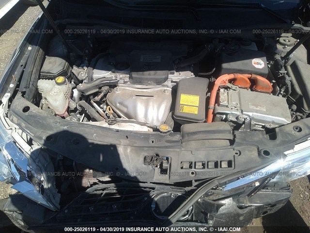 4T1BD1FK1EU137228 - 2014 TOYOTA CAMRY HYBRID/LE/XLE Сұр фото 10