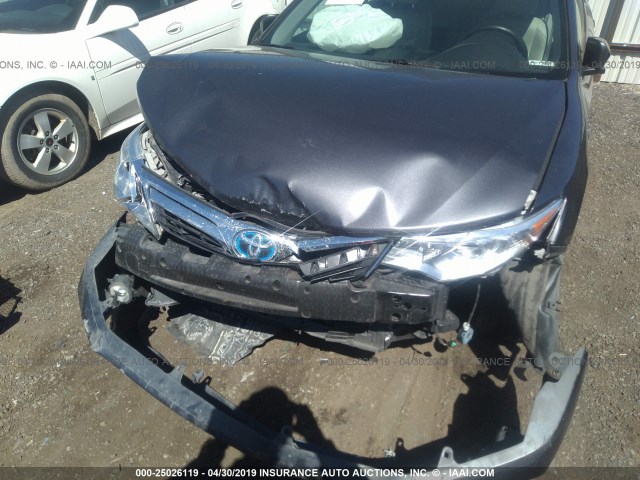 4T1BD1FK1EU137228 - 2014 TOYOTA CAMRY HYBRID/LE/XLE Сұр фото 6