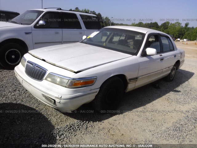 2MELM74WXVX708076 - 1997 MERCURY GRAND MARQUIS GS WHITE photo 2