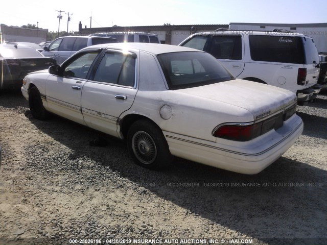 2MELM74WXVX708076 - 1997 MERCURY GRAND MARQUIS GS WHITE photo 3