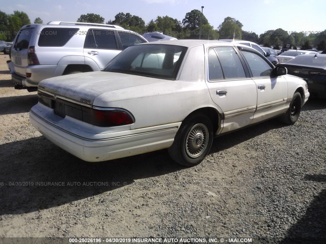 2MELM74WXVX708076 - 1997 MERCURY GRAND MARQUIS GS WHITE photo 4