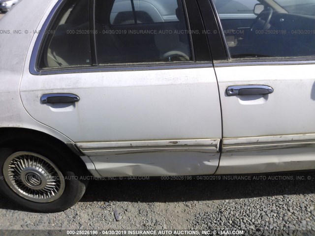 2MELM74WXVX708076 - 1997 MERCURY GRAND MARQUIS GS WHITE photo 6