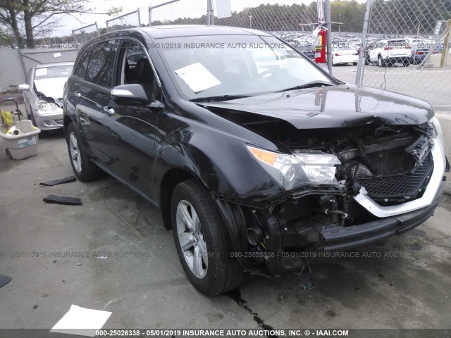 2HNYD2H41AH502131 - 2010 ACURA MDX TECHNOLOGY BLACK photo 1