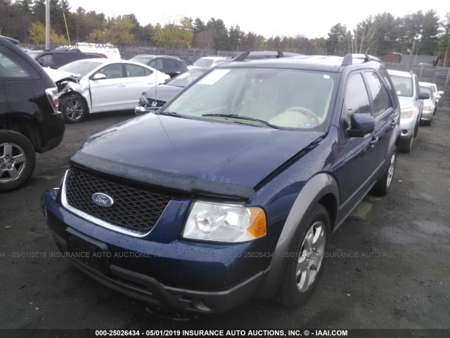 1FMZK05135GA45785 - 2005 FORD FREESTYLE SEL BLUE photo 2