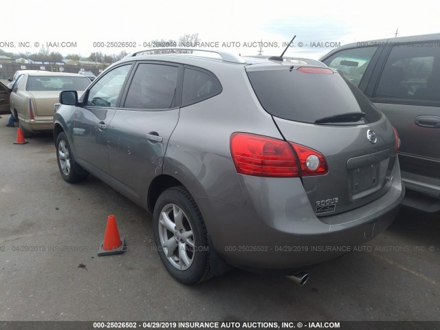 JN8AS58V08W138131 - 2008 NISSAN ROGUE S/SL SILVER photo 3