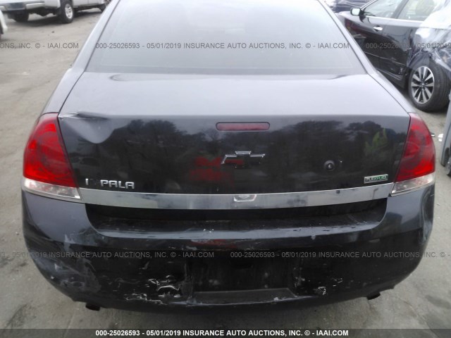 2G1WD5EM1A1163262 - 2010 CHEVROLET IMPALA POLICE BLACK photo 6