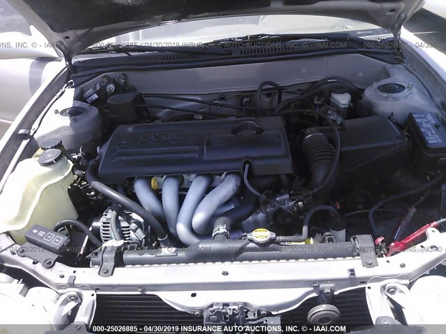 1NXBR12E22Z577780 - 2002 TOYOTA COROLLA CE/LE/S CREAM photo 10