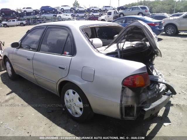 1NXBR12E22Z577780 - 2002 TOYOTA COROLLA CE/LE/S CREAM photo 3