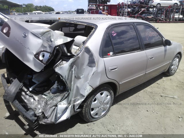 1NXBR12E22Z577780 - 2002 TOYOTA COROLLA CE/LE/S CREAM photo 4