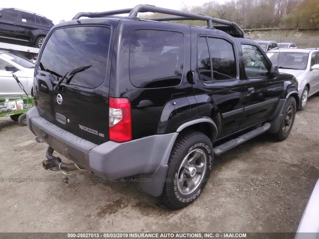 5N1ED28T14C618075 - 2004 NISSAN XTERRA XE/SE BLACK photo 4