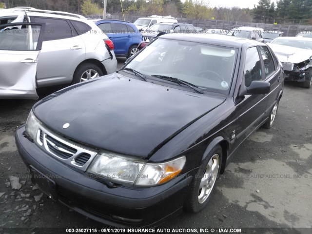 YS3DF55K212040117 - 2001 SAAB 9-3 SE BLACK photo 2