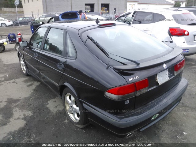 YS3DF55K212040117 - 2001 SAAB 9-3 SE BLACK photo 3