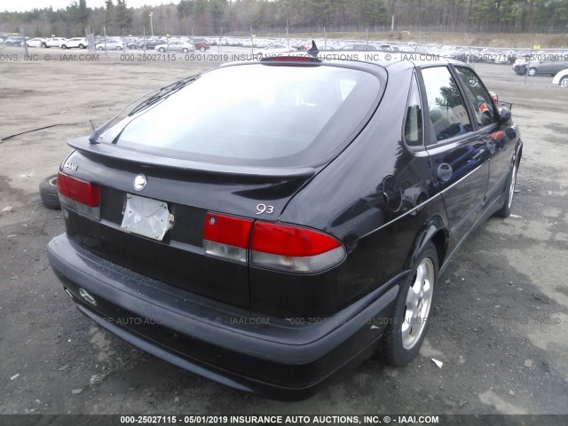 YS3DF55K212040117 - 2001 SAAB 9-3 SE BLACK photo 4