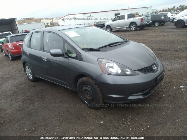 JHMGE8H38DC080227 - 2013 HONDA FIT GRAY photo 1