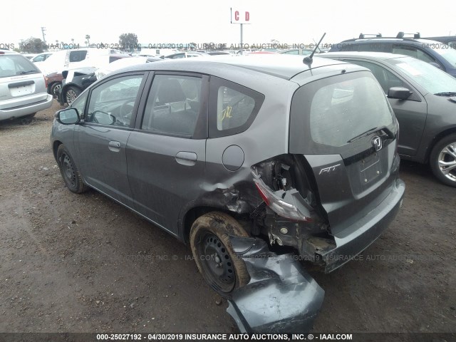 JHMGE8H38DC080227 - 2013 HONDA FIT GRAY photo 6