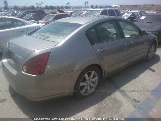 1N4BA41E54C832726 - 2004 NISSAN MAXIMA SE/SL GRAY photo 4