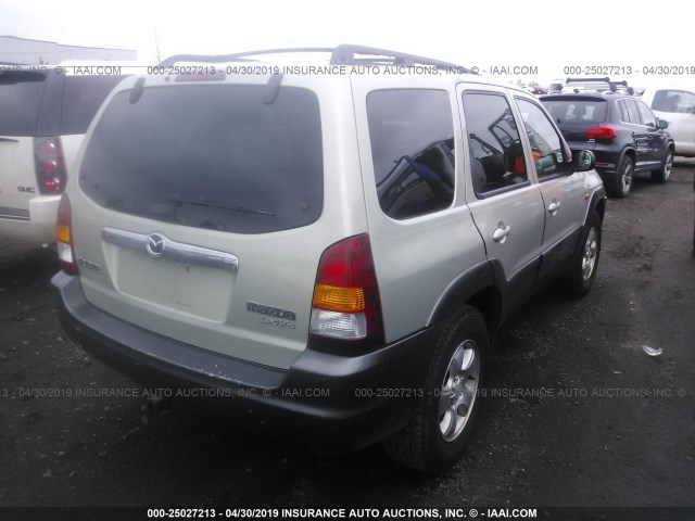 4F2CZ94163KM07632 - 2003 MAZDA TRIBUTE LX BEIGE photo 4