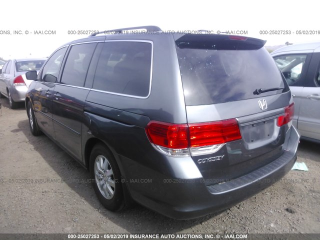 5FNRL3H76AB092672 - 2010 HONDA ODYSSEY EXL GRAY photo 3