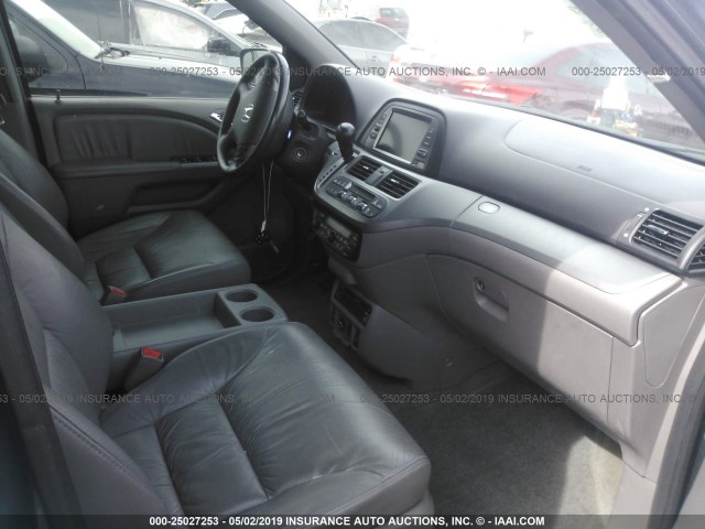 5FNRL3H76AB092672 - 2010 HONDA ODYSSEY EXL GRAY photo 5