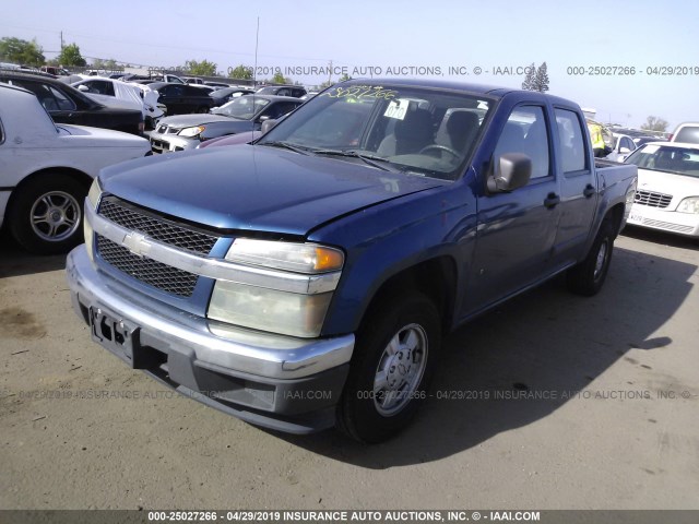 1GCCS136568211427 - 2006 CHEVROLET COLORADO BLUE photo 2