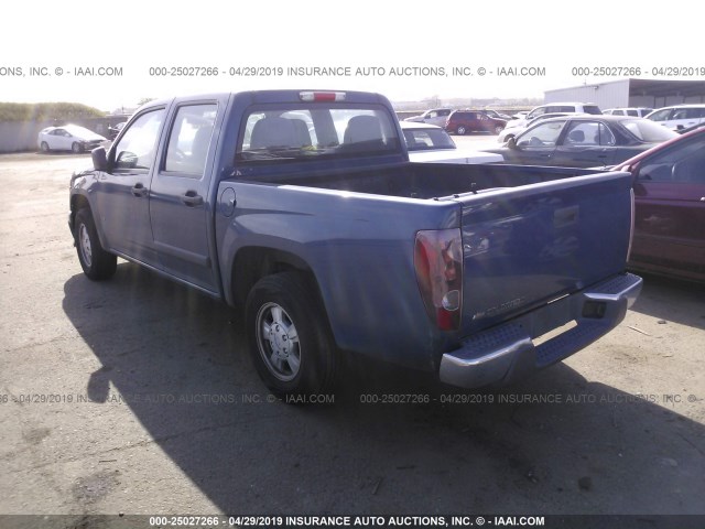 1GCCS136568211427 - 2006 CHEVROLET COLORADO BLUE photo 3