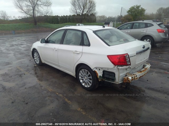 JF1GE61628H513355 - 2008 SUBARU IMPREZA 2.5I WHITE photo 3